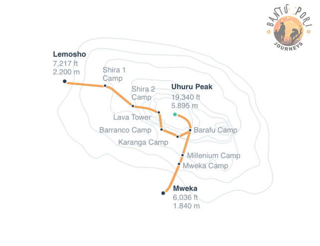 Bantu Pori Journeys - The Lemosho Route